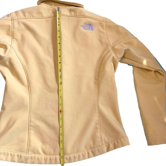 THE NORTH FACE Softshell Jacket RN 61661 30516 Womens Small Yellow Full Zip READ - Picture 6 of 12